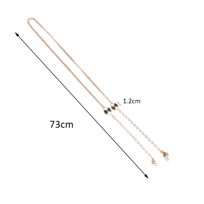 2021 ретро солнцезащитные очки-бабочки маска для лица шнурок жемчужный модный цвет