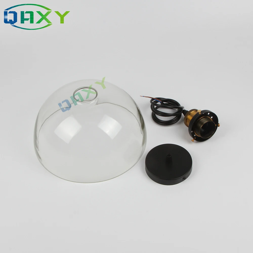 

E27 Creative Clear/Amber Glass Pendant Lamps Home Kitchen Bedroom LED Pendant Light Hanging Luminaire Suspendu[D1501]