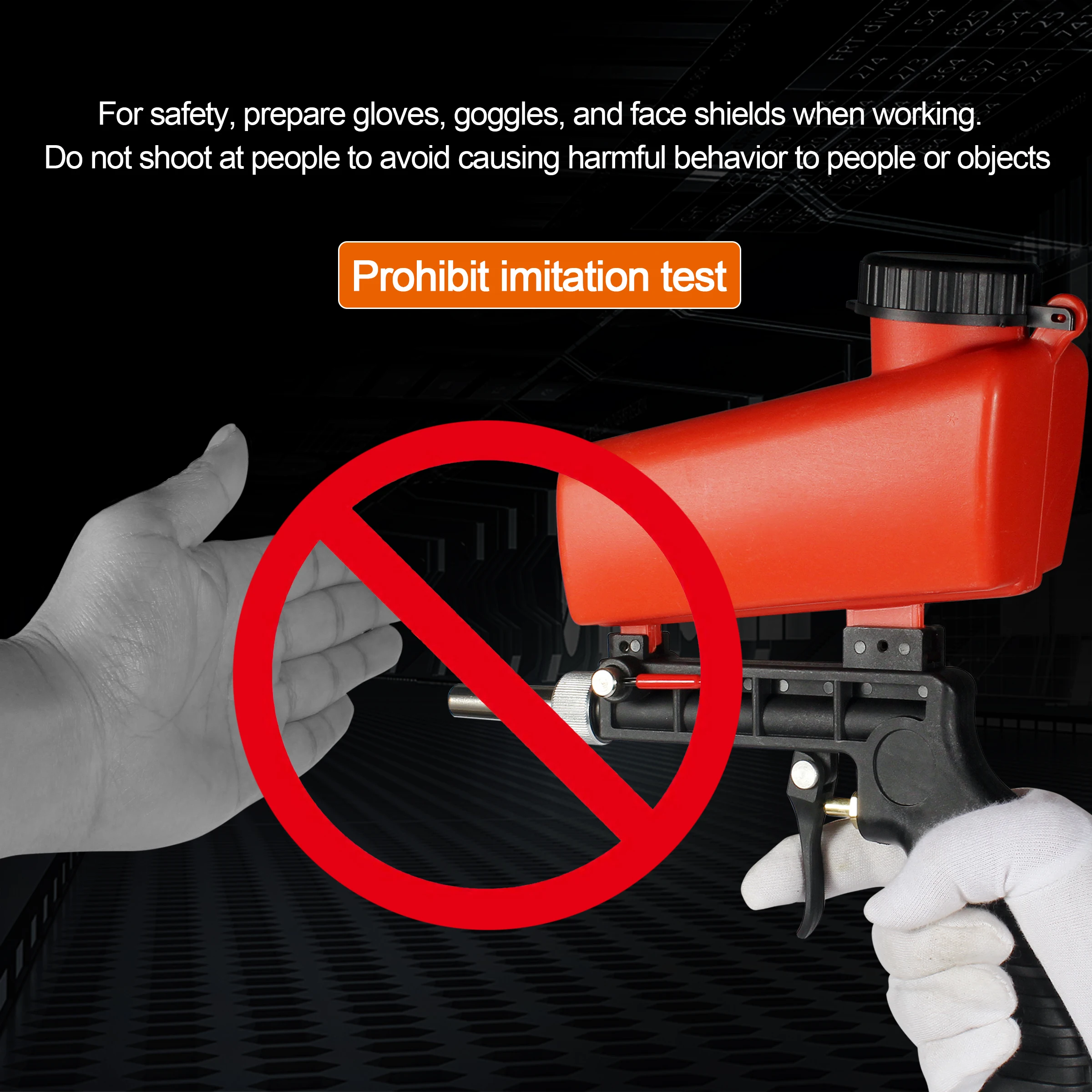 Портативный гравитационный Пескоструйный пистолет STARY 90psi пневматический