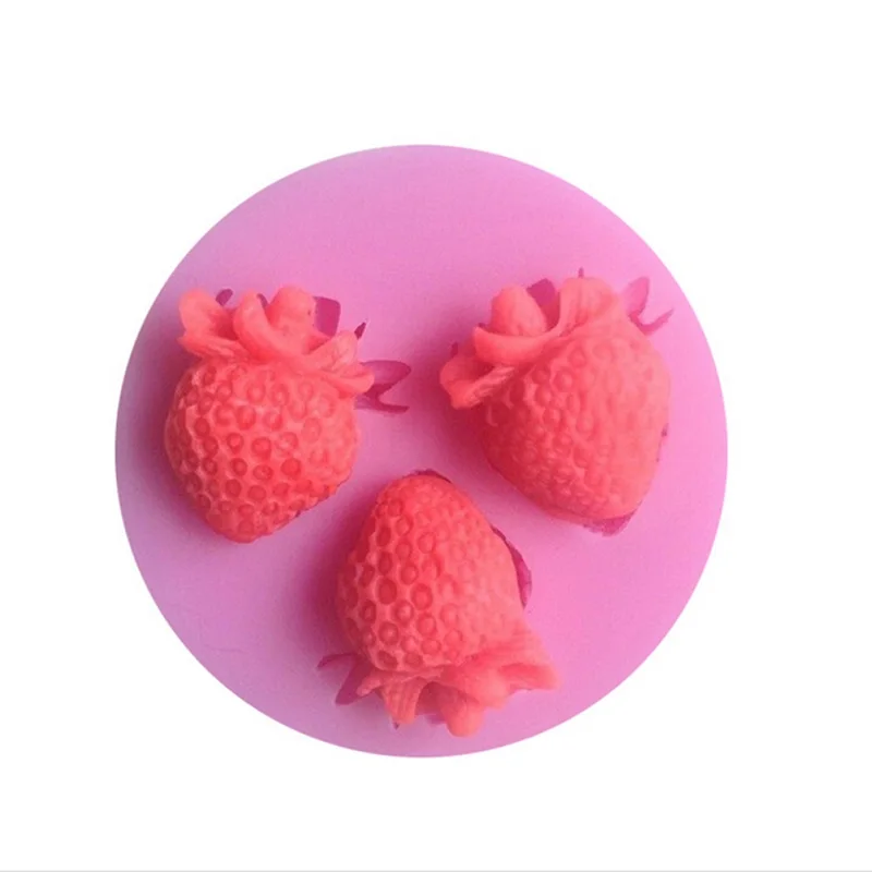 Strawberry Cake Silicone Mold Bow Bowknots Flower 3D Fondant Kitchen Baking Decorating Tool Chocolate Soap Stencils | Дом и сад