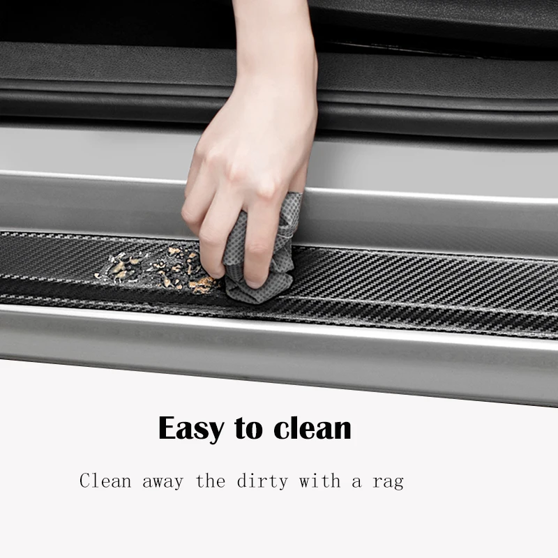 

4Pcs/set Car Door Sill Stickers for Fiat Bravo Car Welcome Pedal Decoration Scuff Scratch Protector Sticker