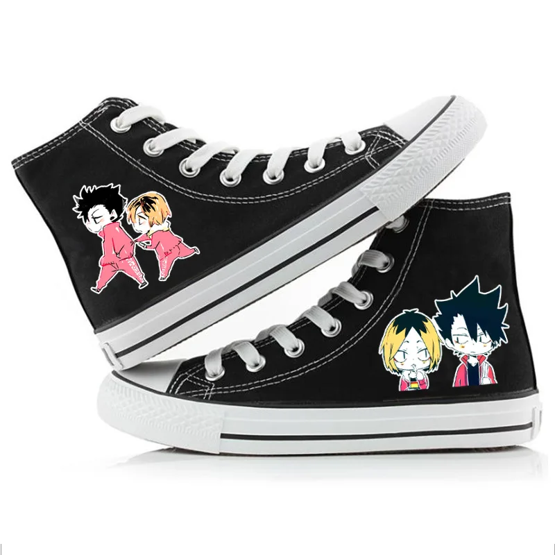Haikyuu! Кеды на плоской подошве повседневные холщовые кроссовки plimsolls Hinata Shoyo kageyama