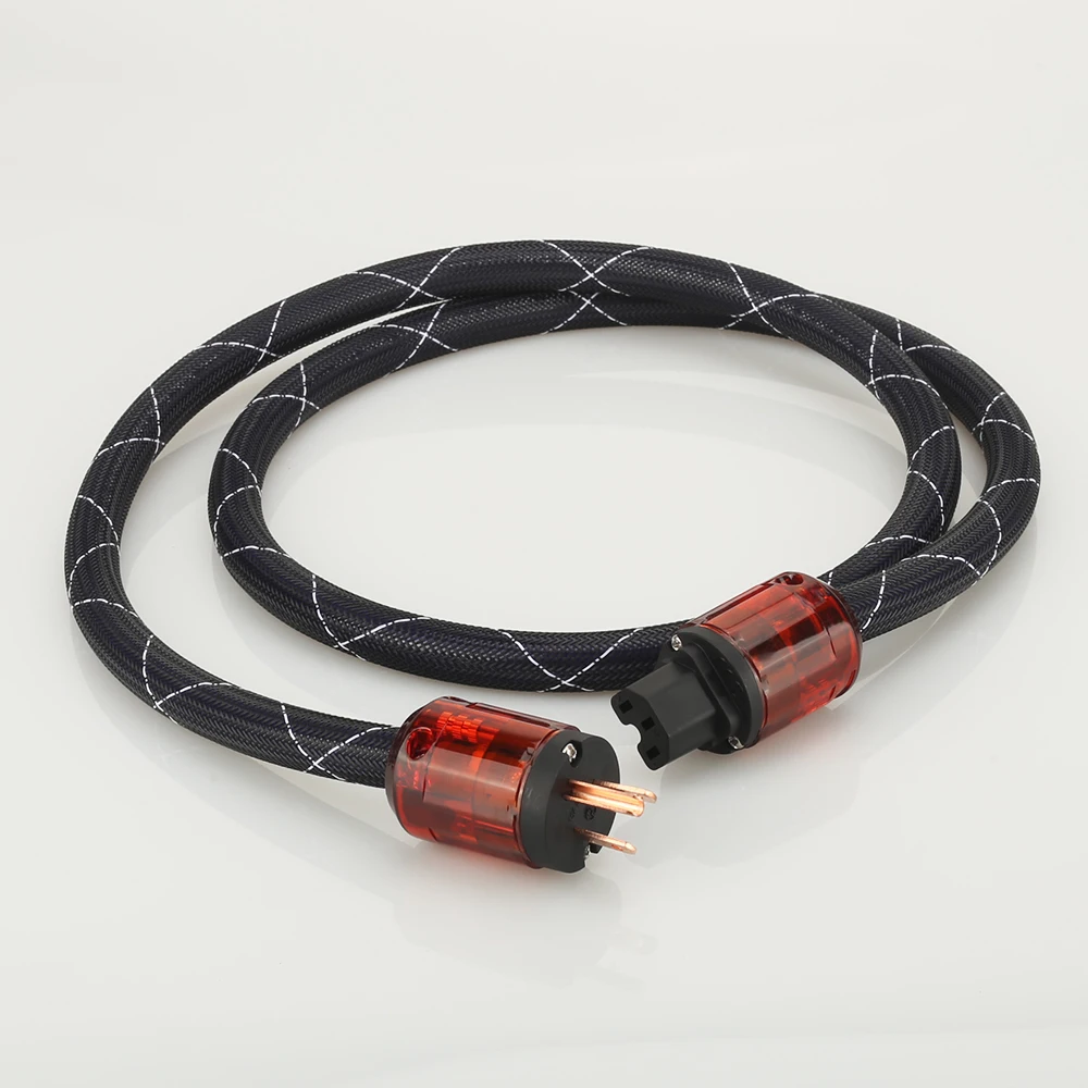 Высококачественный медный аудиофил кабель питания OFC сетевой переменного