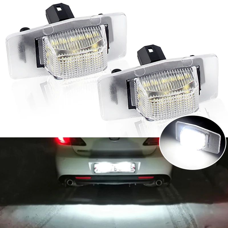 

2PcsWhite LED License Plate Light Number Plate Lamp For Ford Escape Mercury Mariner For Mazda Protege MPV Tribute MX-5 Miata