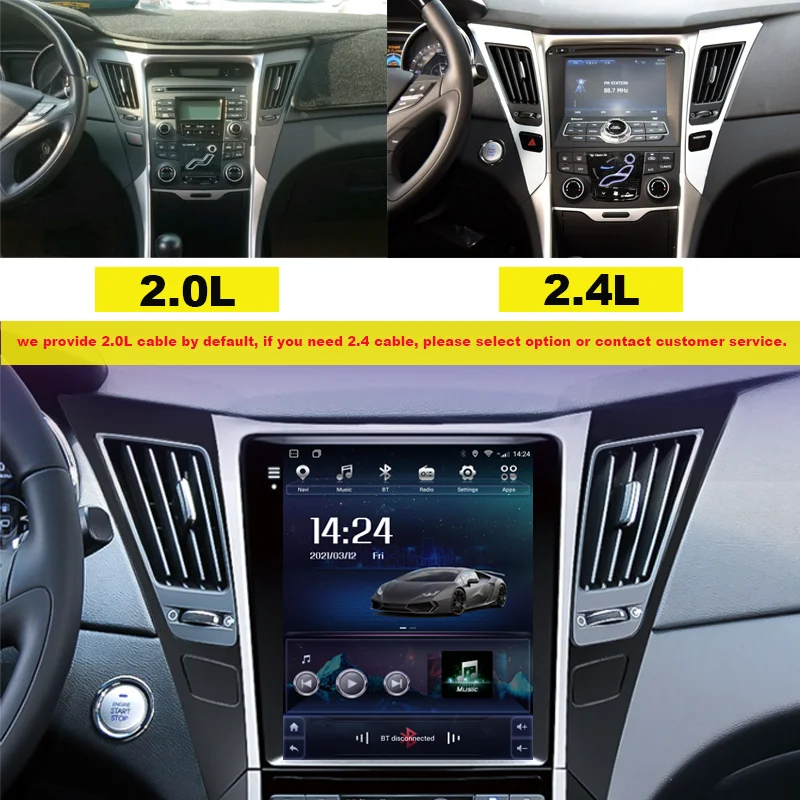 vertical screen for hyundai sonata 8 yf 2010 2011 2012 2013 2014 2015 android car radio stereo navigation gps multimedia player free global shipping