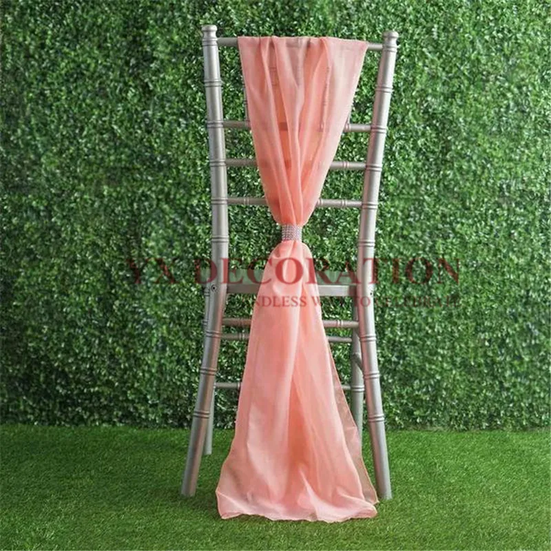 55x200 см шифоновый стул Chiavari створки капюшон с пряжкой для банкета свадебное