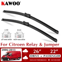 kawoo wiper car wiper blades for citroen relay jumper 2006 2013 windshield windscreen front window accessories 2622 lhd rhd