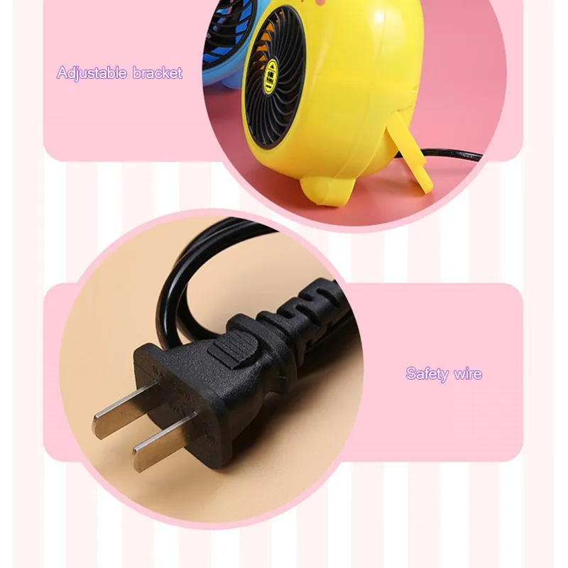 Мини мультяшный электрический обогреватель зимний вентилятор фен персональный