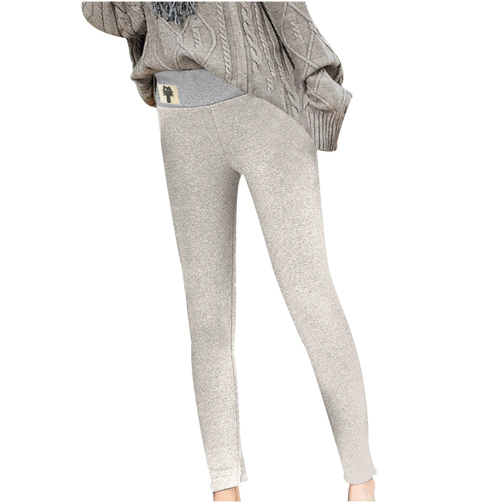 Женские теплые леггинсы с плюшевой подкладкой разноцветные бархатные высокой