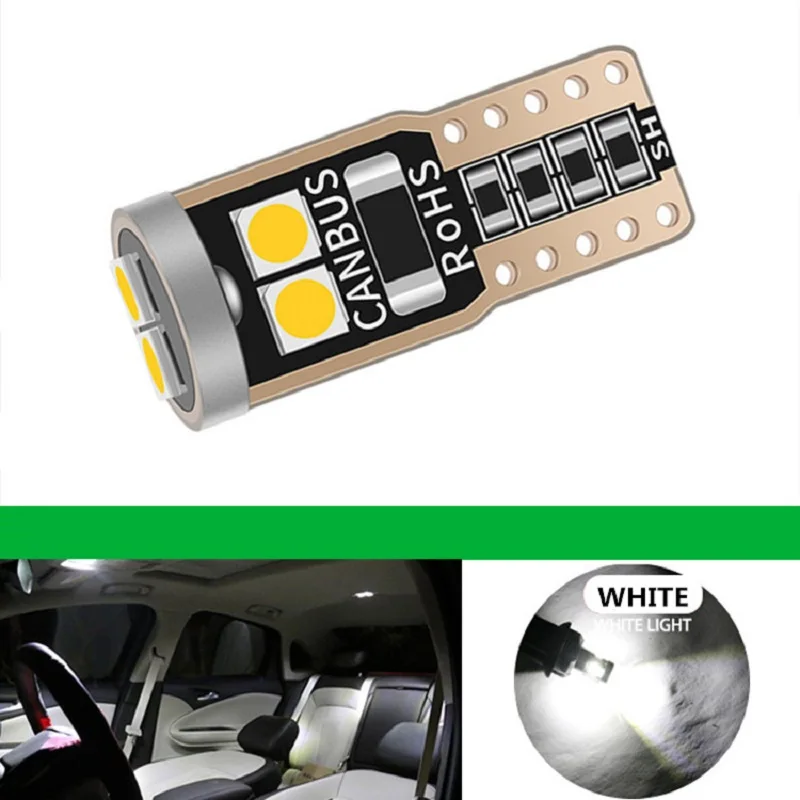 

10pcs Car LED Interior Lamp Blub Canbus T10 W5W LED Car Clearance Light No Error For BMW E46 E39 E90 E60 E36 F30 F10 E30 E34