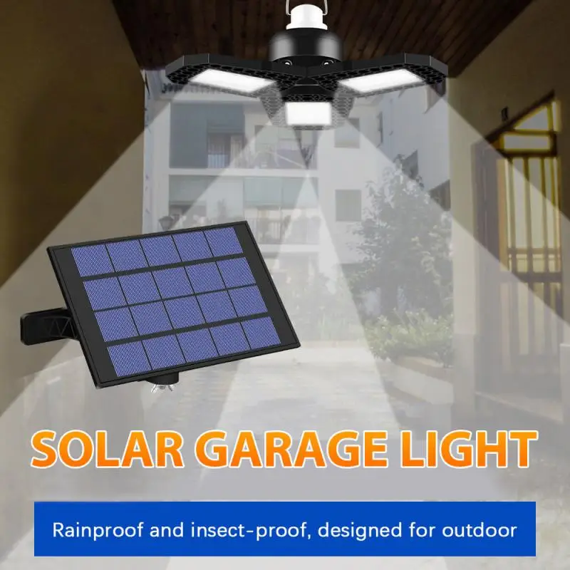 

LED Solar Light with Solar Panel Emergency Lamp Outdoor/Indoor Waterproof Camping Terrace Garden Home Tent Chandelier