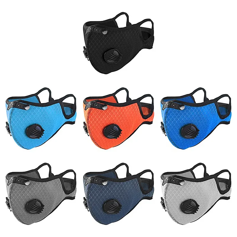 

Motorcycle Protection Parts Washable Reusable Dustproof Respirator Bicycle Motorcycle Mask Cycling Sport Training Black Filter