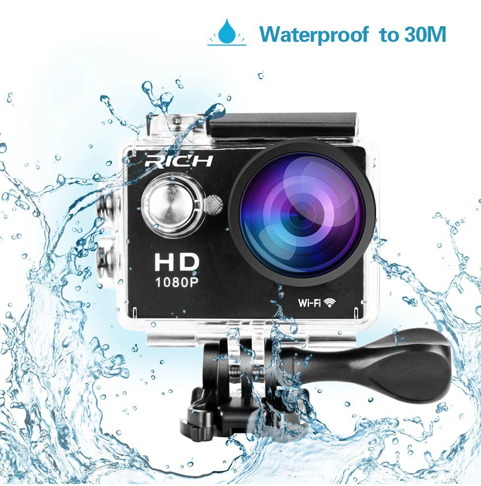 HD 1080P экшн-камера DV Sport 2,0 lcd 170D объектив водонепроницаемый pro Hero стиль камеры аксессуары для наружного действия