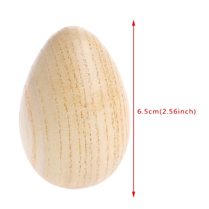 

1Pc Wooden Percussion Musical Egg Maracas Shakers Children Kids Toys Fun Gifts 97BD