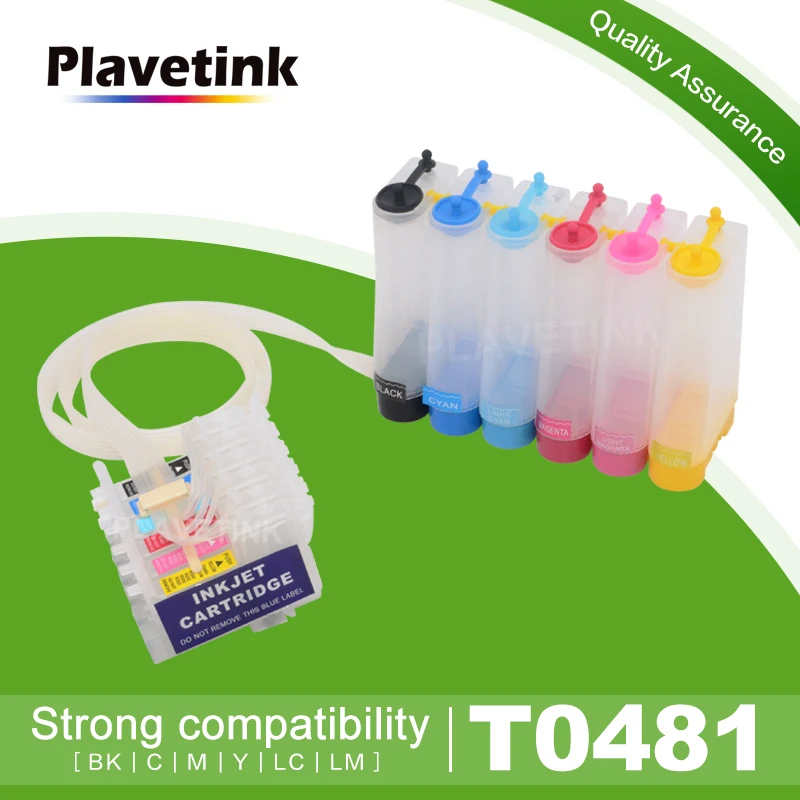 Система непрерывной подачи чернил Plavetink T0481 Ciss для принтера Epson Stylus Photo R200 R220 R300 R300M
