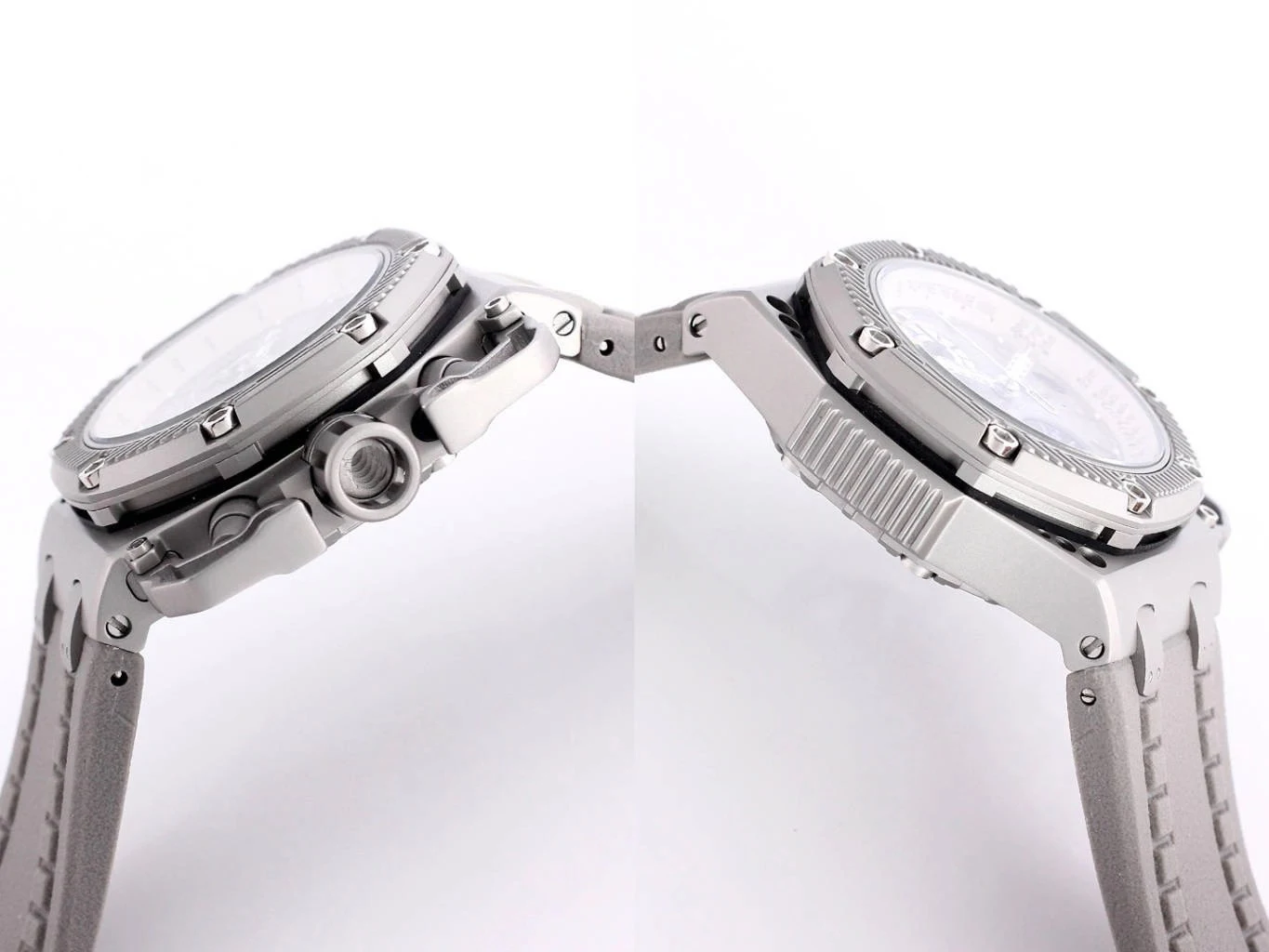 

Classic New Chronograph Men Sapphire Silver Black Survivor Stainless Steel Royal Stopwatch 44mm Limited Grey White Rubber Watch