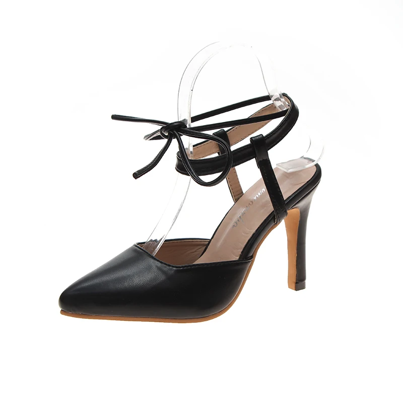 Летняя пикантная женская обувь с перекрёстной шнуровкой Для женщин женские