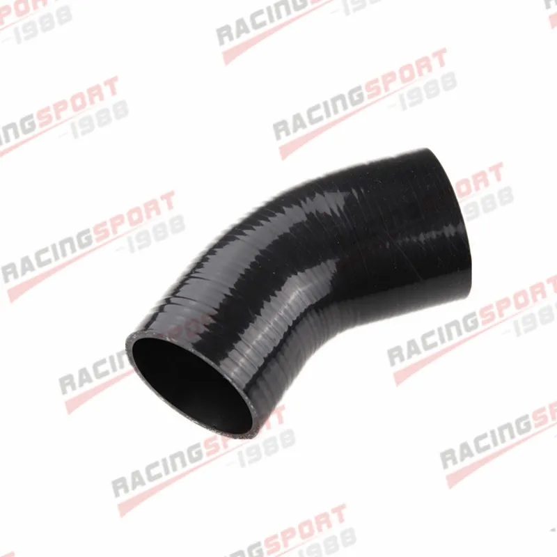 

3 Ply 2.5" To 2'' 45 Degree Silicone Hose Coupler Pipe Blue/Black