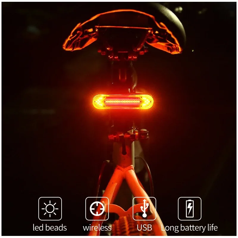

Bike Light Remote Turn Signal Bicycle Tail Light for Bicycle USB Rechargeable Rear Light Bicycle LED Safety Warning Bike Lantern