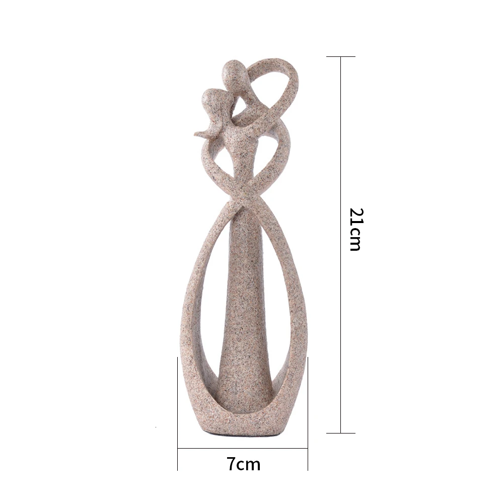 Песчаник целование любовника статуэтки Свадебные украшения юбилейные сувениры