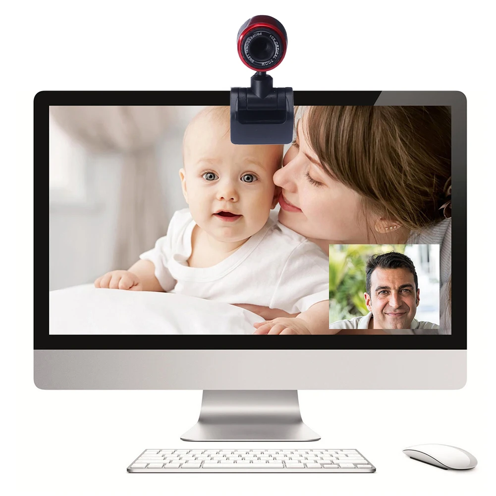 USB 2.0 Drive-free HD Computer Camera with Microphone Hd Conference Video Cd drive microphone for computer PC laptop | Безопасность и