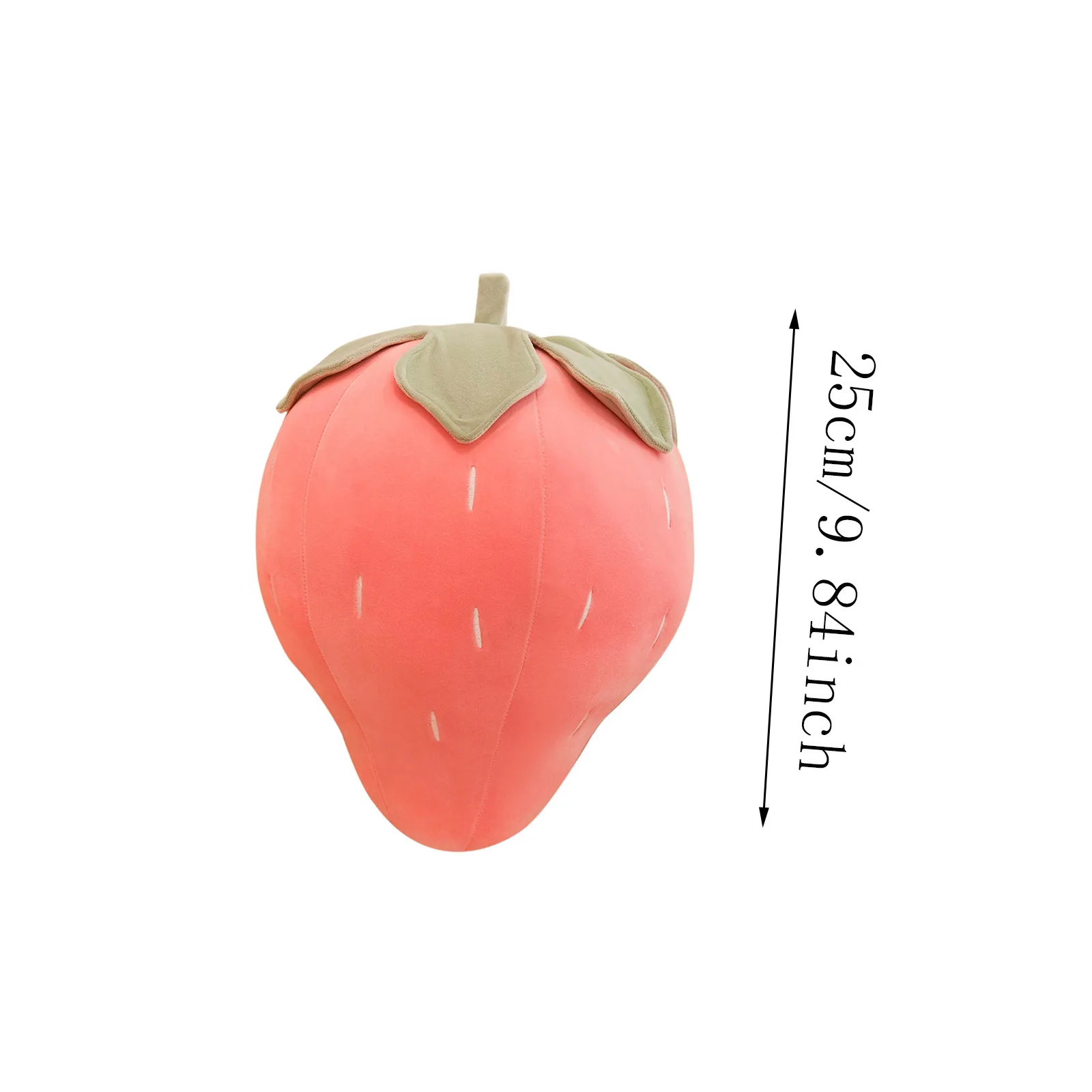 

Super Cute Pink Doll 3D Strawberry Pillow Soft Waist Cushion Plush Stuffed Toy Decoration Gift Accompany Baby Children To Sleep