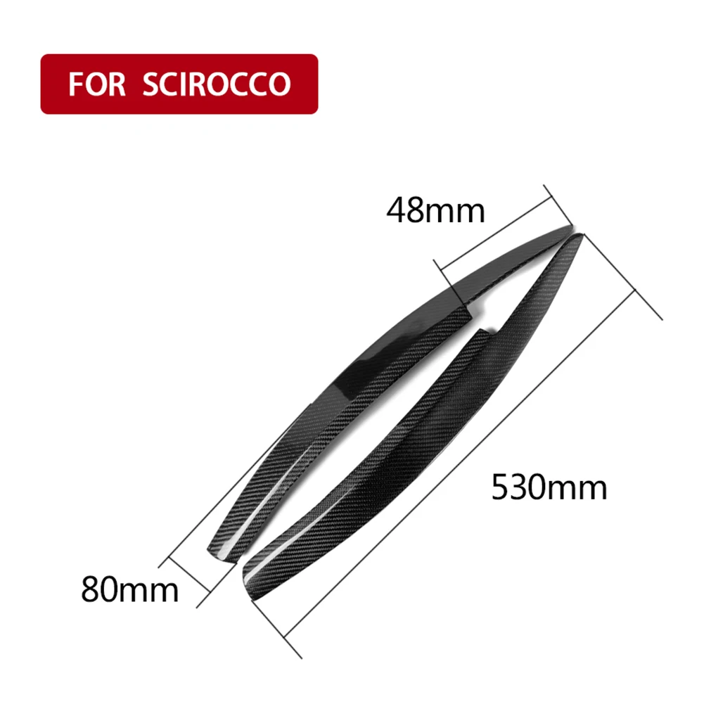 

Headlight Eyelids Headlamp Eyebrows for Volkswagen Scirocco 2008-2017 Carbon Fiber Automobile Exterior Accessories