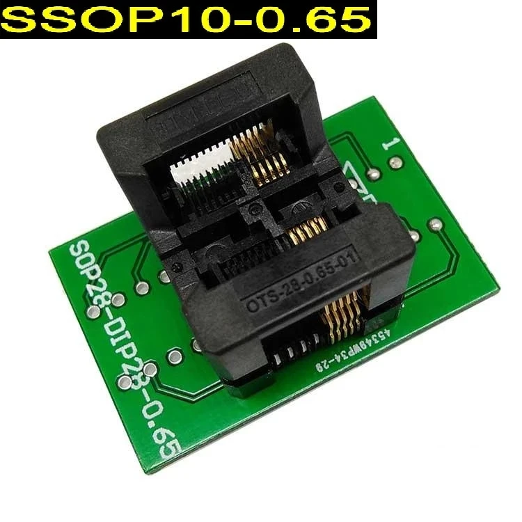 

SSOP10 to DIP10 Burning Platform TSSOP10 Programming Platform Test Platform Jumping Platform pin pitch 0.65mm