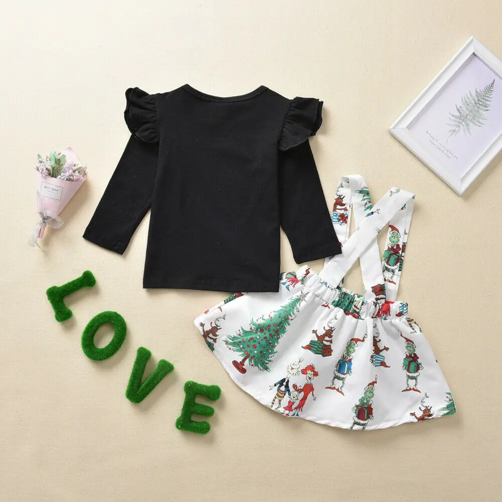 2 шт. Детская футболка с длинным рукавом и юбка | одежда обувь