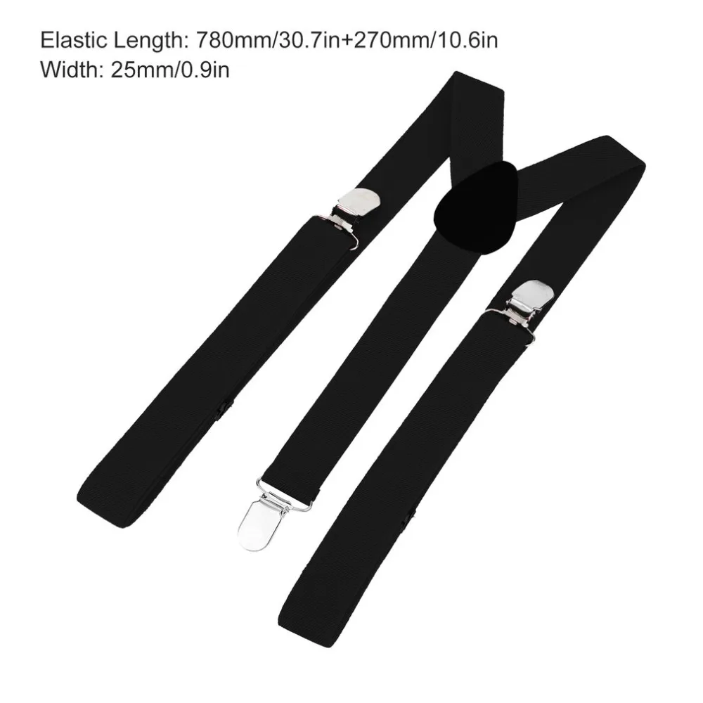Adjustable Elasticated Adult Suspender Straps Unisex Women Men Y Shape Elastic Clip-on Suspenders 3 Clip Pants Braces | Безопасность и