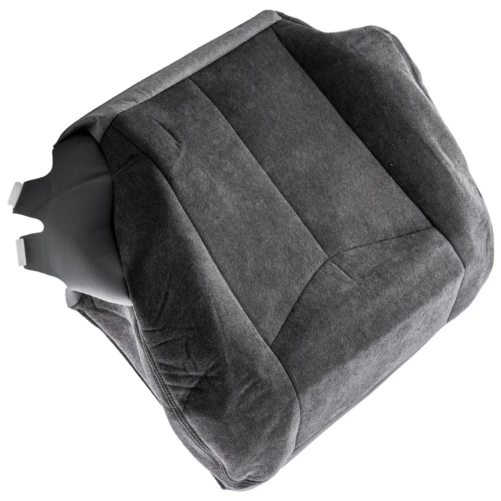 

MAXPEEDINGRODS for GMC Sierra SLE SLT Z71 HD 2003-2007 -Driver Side Bottom Cloth Seat Cover Gray