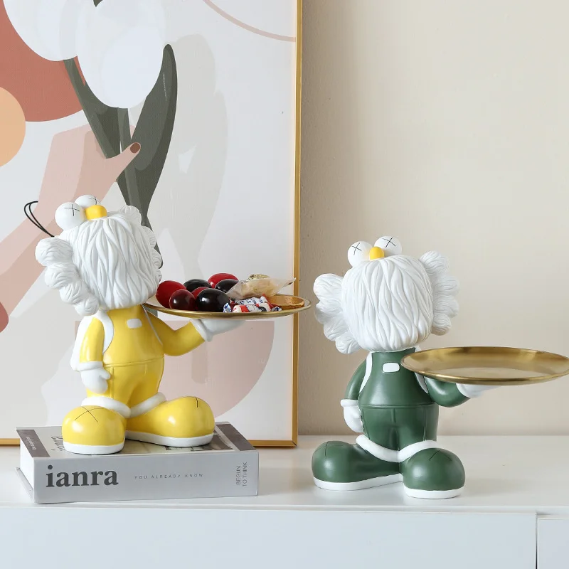 

Поднос для хранения в виде мультяшной верхушки, поднос для хранения ключей, поднос в скандинавском стисветильник, роскошный поднос для кукл...