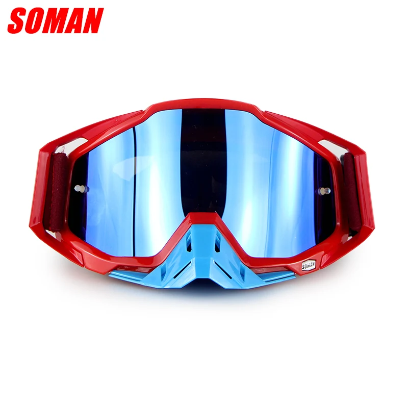 Очки SOMAN бренд мотокросса óculos okulary ATV Casque Gafas gyozlhuk мотоциклетные очки Гонки Байк