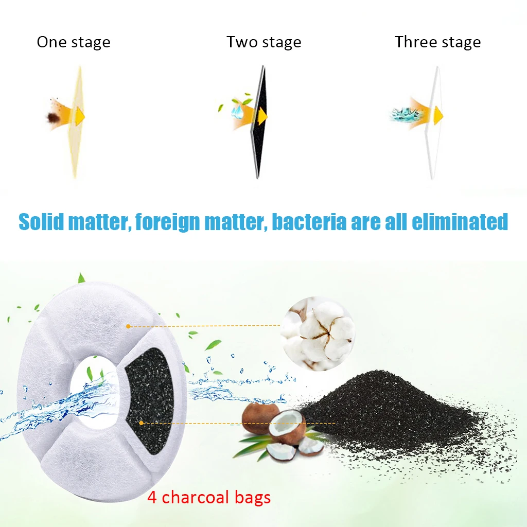 Фильтры с активированным углем сменные угольные фильтры для фонтана кошек собак