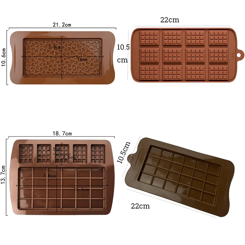 Силиконовая форма для шоколадных батончиков/конфет/желе разбиваемая мини-форма