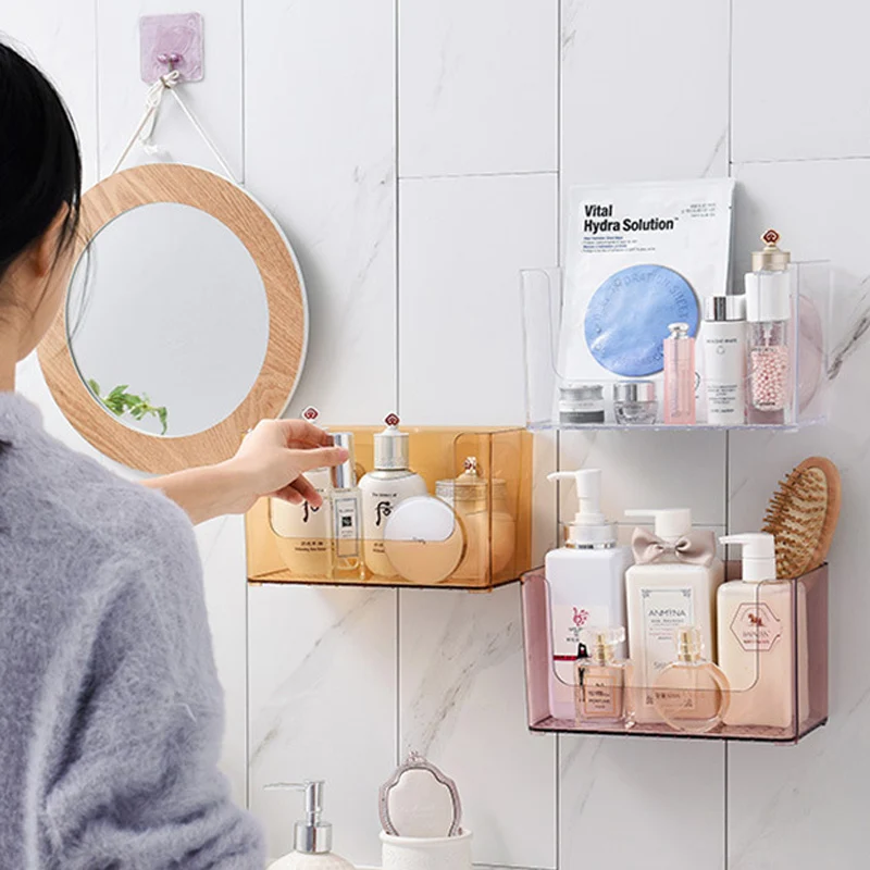 Настенная настольная коробка для хранения вещей органайзер макияжа чехол