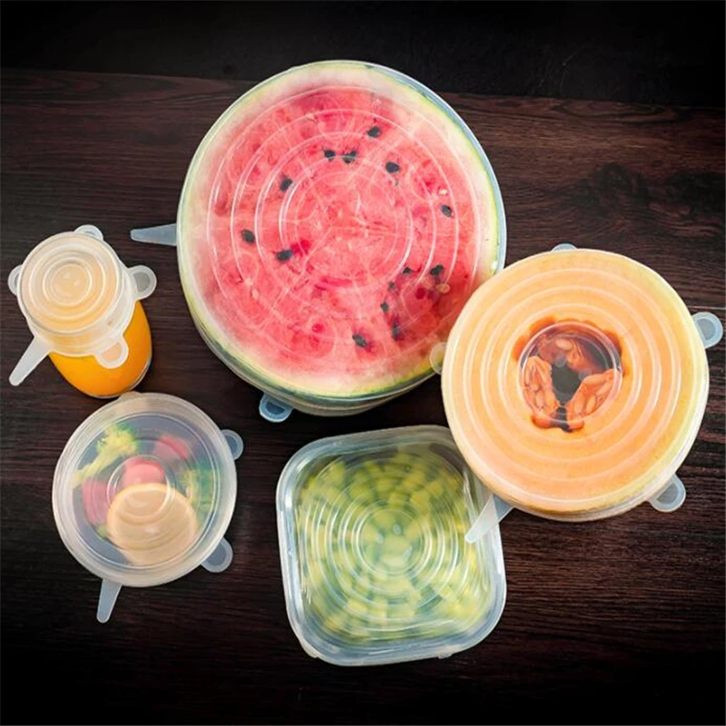 

3-12 шт. силиконовая крышка s силиконовая крышки для пищевых продуктов адаптируемая силиконовая крышка s силиконовая крышка Эластичная Силик...