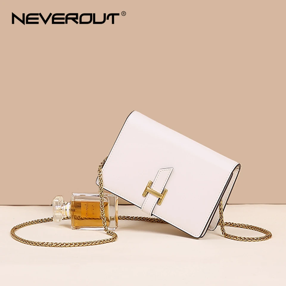 NEVEROUT женская кожаная сумка летняя мини-сумка-мессенджер модная с клапаном