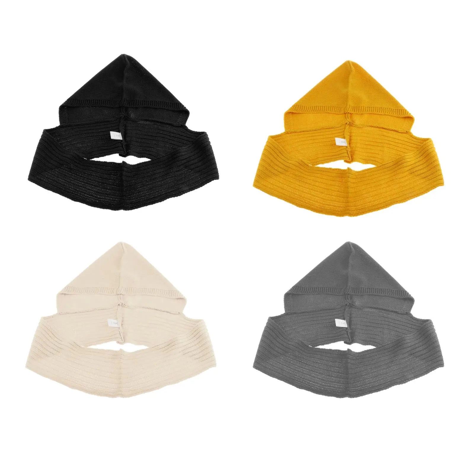 

Women's Soft Knitted Scarf with Hat Hood Scarf Head Scarf Pullover Wraps Shawls