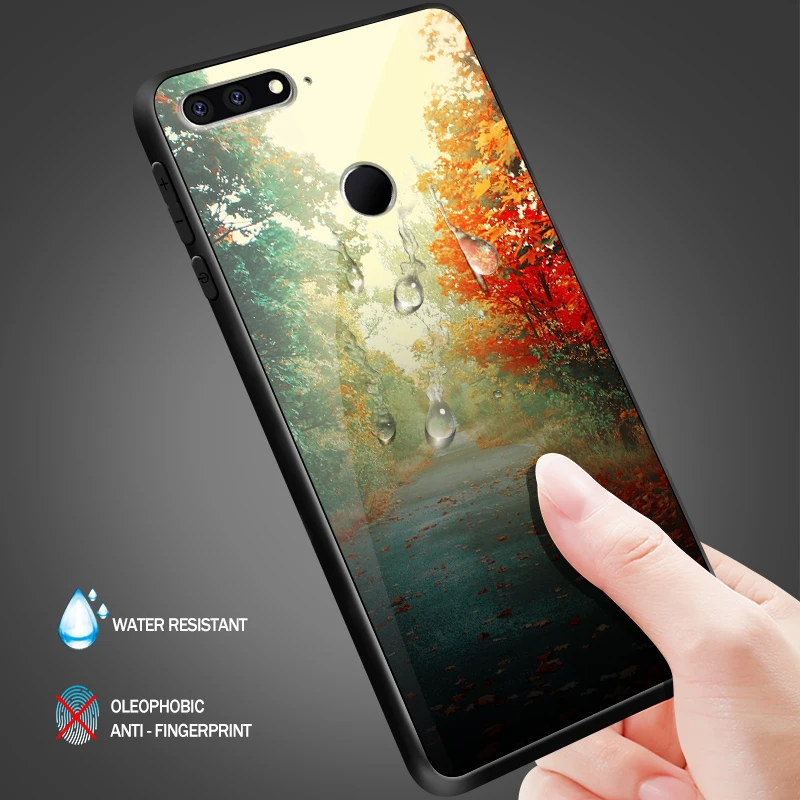 Роскошный чехол для Huawei Honor 6X 7A 7C 7X 8A 8X9 облегченное закаленное стекло Чехлы Y6 Y9 Y7 премьер-профессионал Magic2 Мягкая силиконовая задняя крышка-Чехол