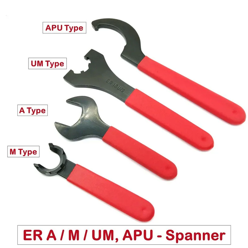 1 шт. ER11A ER16A ER20A ER16M ER20M ER25M A/M Тип ER зажимной ключ гаечный Фрезерный инструмент с ЧПУ