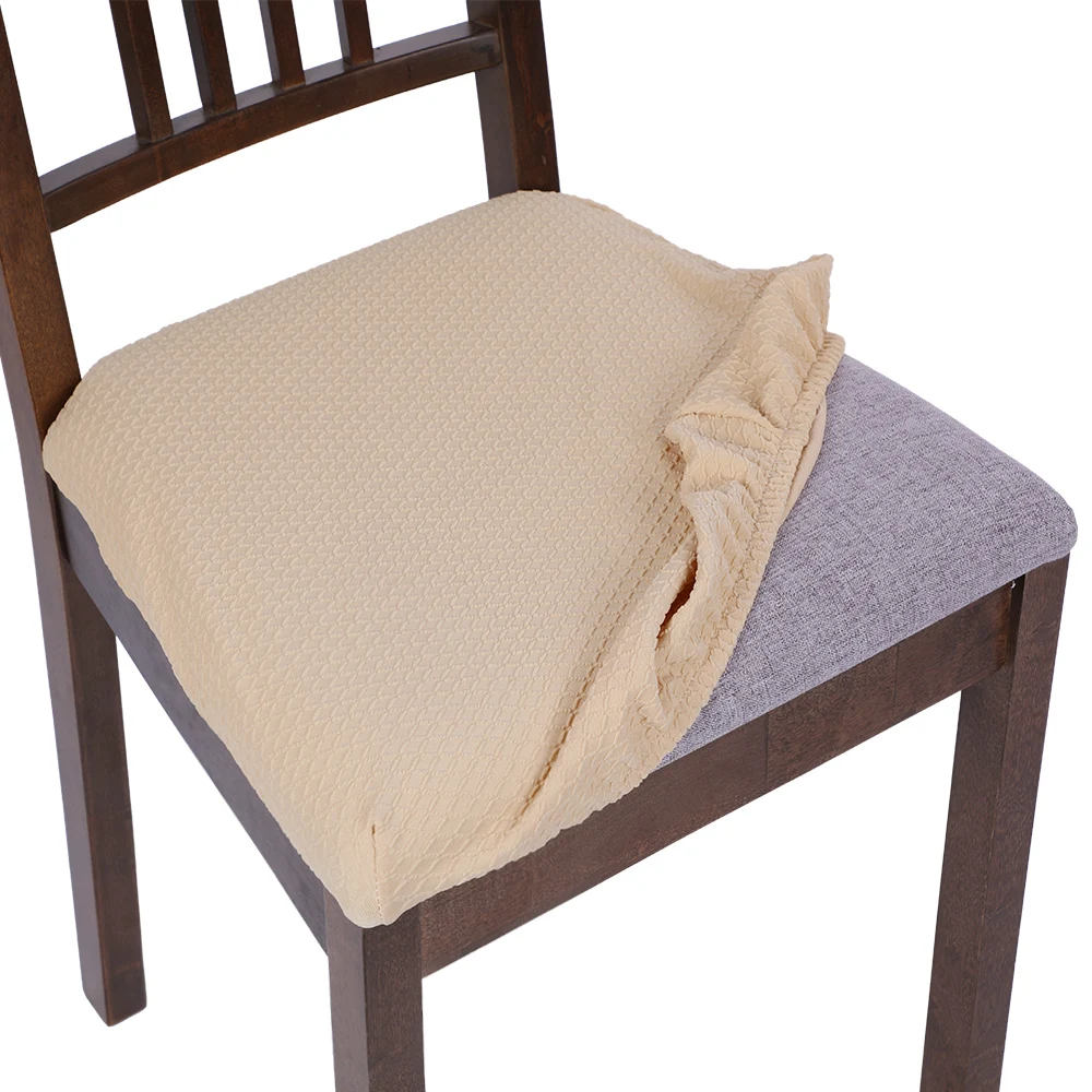 1pc Beige 1/2/4/6 шт Non-slip серебро диван-подушка для сидения однотонные Цвет сиденья стул подушки для Padchair стулья 40x42 см - Цвет: 1pc Beige