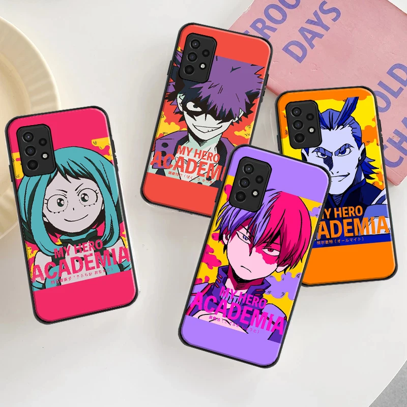 

Phone Case For Samsung Galaxy A51 4G 5G A52 4G 5G A71 4G 5G A72 Anime My Hero Academia Deku Bakugou Boku No Hero Academia Cover