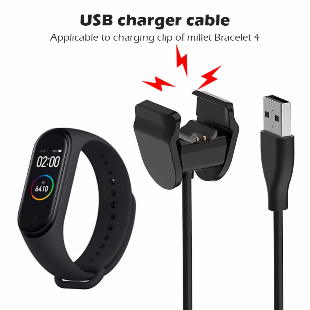 Разборки- Зарядное устройство адаптер 13/20/100 см зарядка через usb кабель для Xiaomi Mi Band 3/4/NFC умный Напульсники с креплением сзади Зарядное устройство