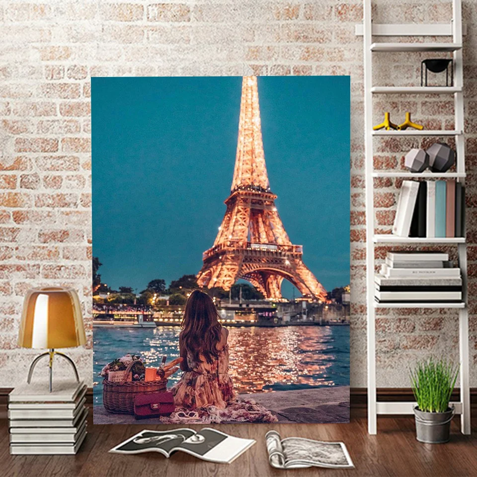 Набор для рисования по номерам на холсте 60 х75 см | Дом и сад