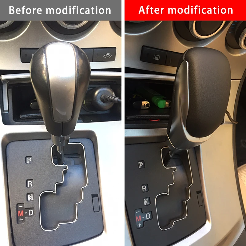 Автоматическая ручка переключения передач АКПП КПП для Mazda 3 5 6 8 MX CX 7 CX-9 из натуральной кожи