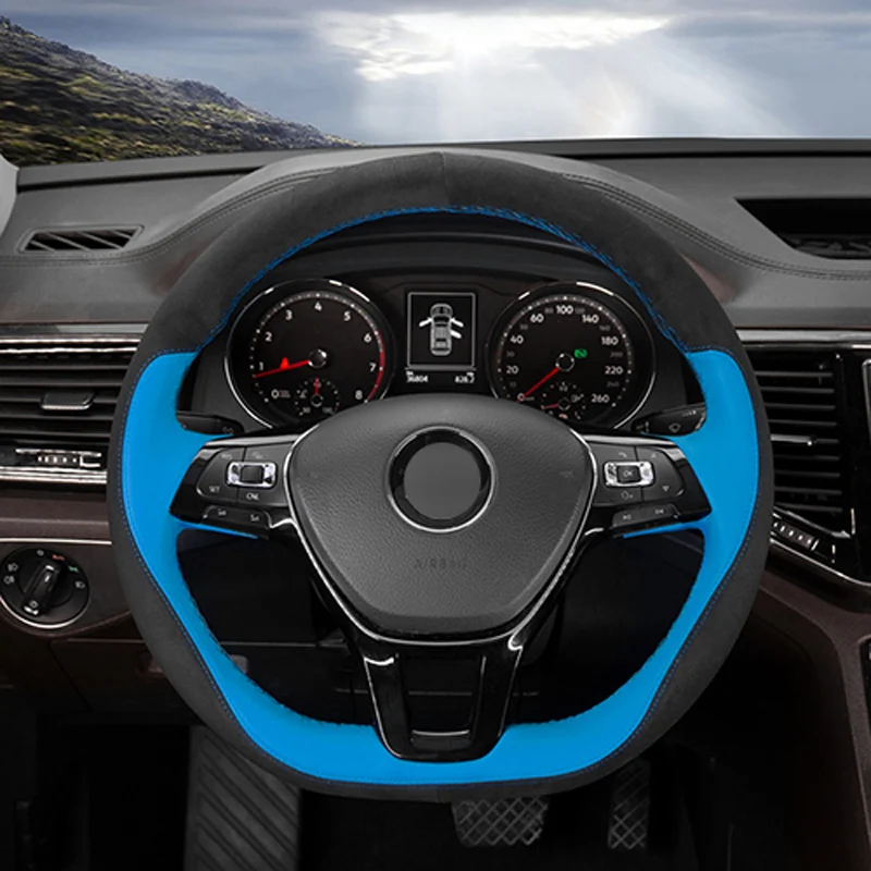 Черное замшевое Автомобильное рулевое колесо APPDEE для Volkswagen VW Golf 7 Mk7 новое поло
