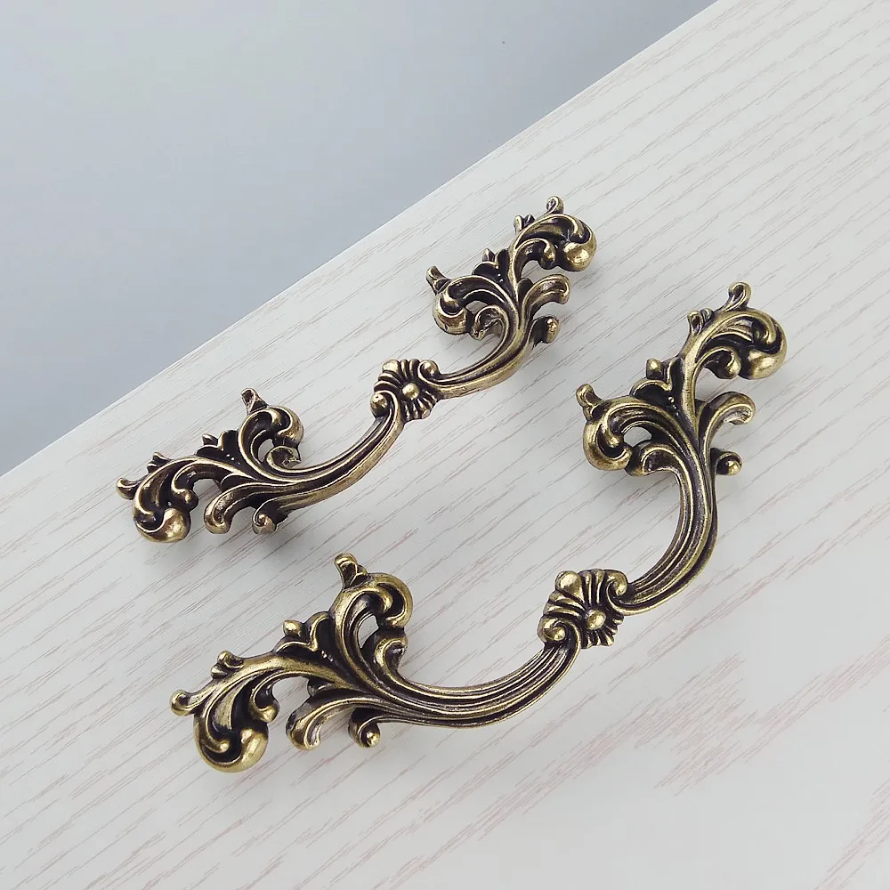 Ручка для мебели античная серебряная Классическая мебельная фурнитура кухонные