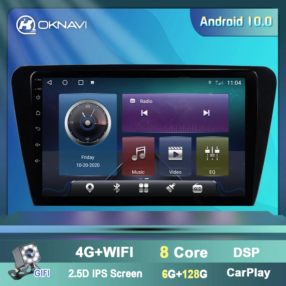 Автомобильный радиоприемник OKNAVI для Volkswagen VW Skoda Octavia 2014-2018 Canbus задняя камера CarPlay
