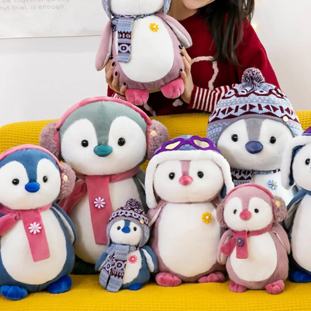 

Penguin Doll Skin-friendly Finely Stitched PP Cotton Plush Toy Simulation Penguin for Children Xmas Gift Decoration